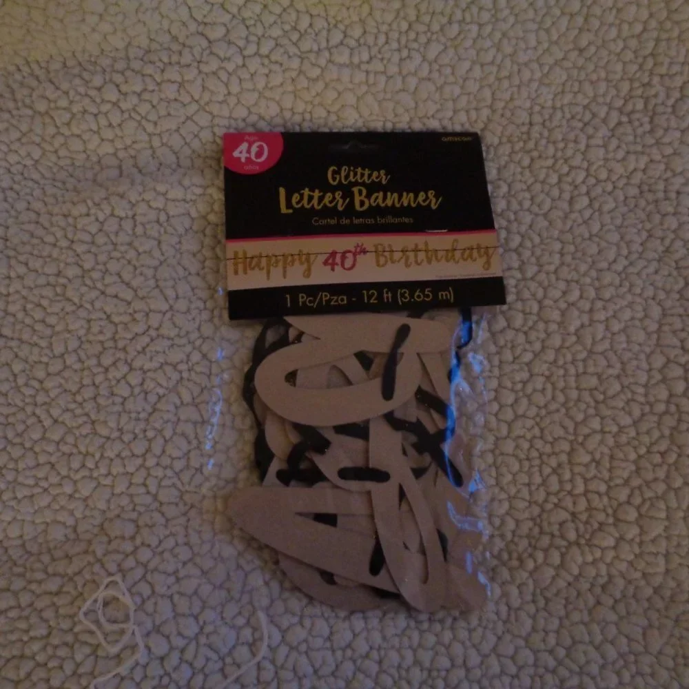 BUNDLE Lot of 40th Birthday Decorations